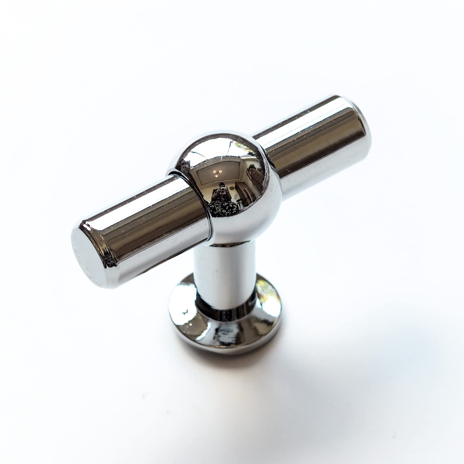Handle & Home (T-Bar Knob) Polished Chrome T Bar Handle 160Mm & Knob Pull