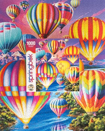 Puzzle Springbok Magical Flight 1000 piezas para adultos - Hermosos globos aerostáticos miniatura 3