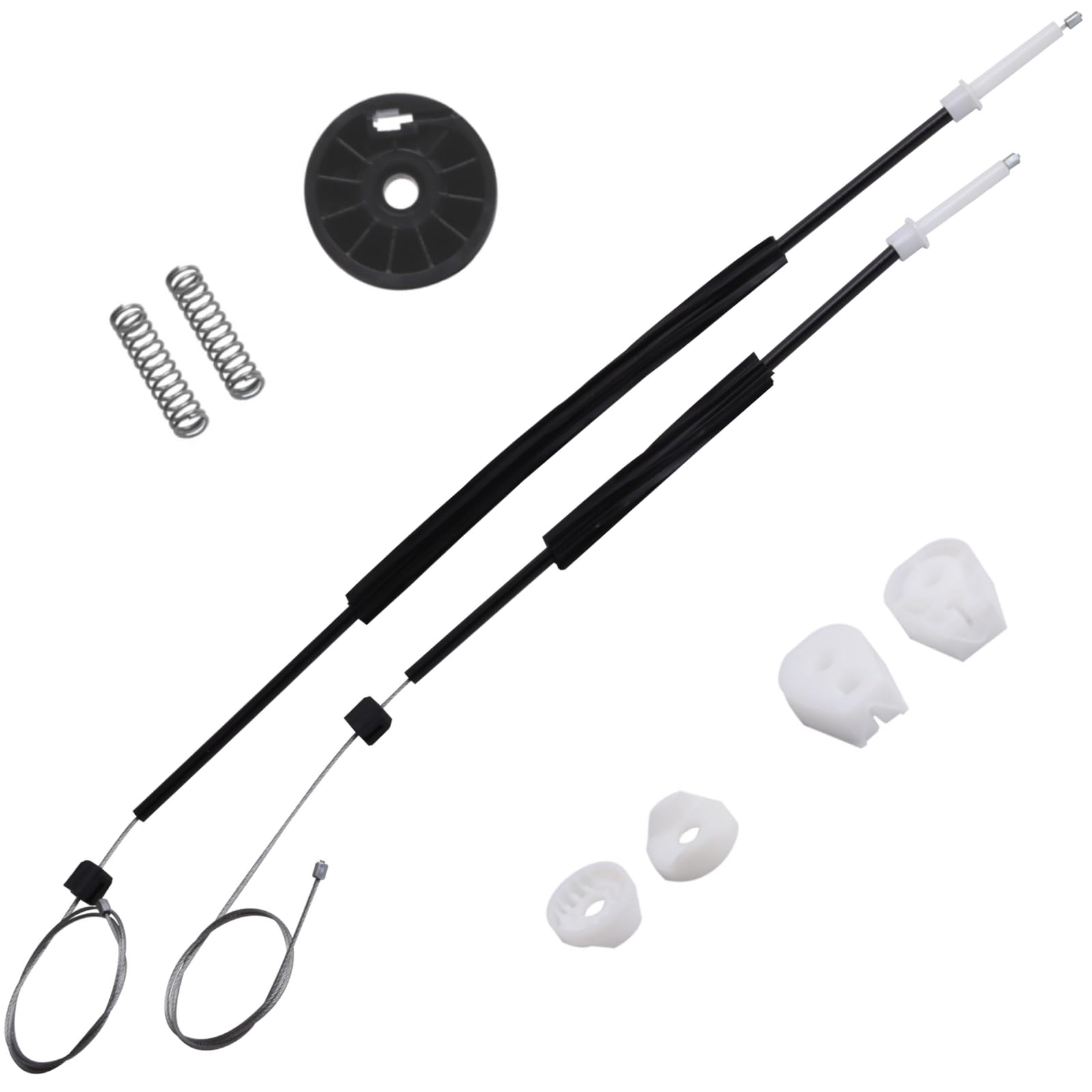 Kit Riparazione Alzacristallo Posteriore Destro Per Renault Megane II Coupé/Cabrio (2002-2009) - FINAO 2 Clip + Cavo - 3