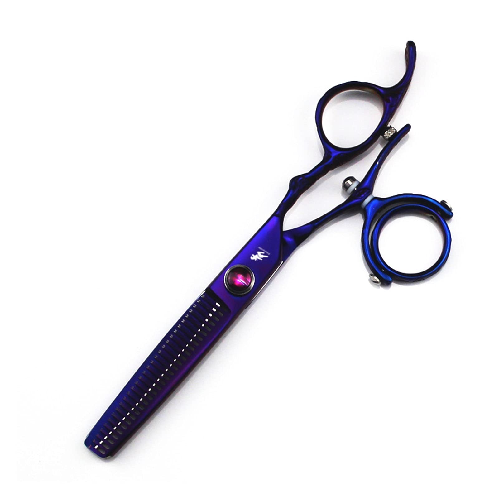 Hair Scissors 6.0" Swivel Thumb Hair Cutting Shears Hairdressing Scissors 720 Degree Rotating Thumb Shears Swivel Thumb Scissor Flying Shears Hair Cutting Shears (Color : Thinning Scissors)