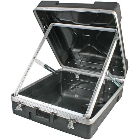 multicomp PRO Rackmount Mixer Equipment Case 19" Rack Mount, 22" Depth with Ergonomic Tilt-Up System (2U) Cover