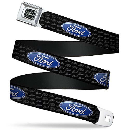 Buckle-Down Seatbelt Belt - Ford Oval REPEAT w/Text - 1.0