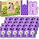 KDISHKRA Hundekotbeutel Kotbeutel für Hunde 432 Stück/24 Rollen, Auslaufsicher und Tragbar Dog Poop Bags mit Spender und Griff, Hundetüten mit Duft für Drinnen und Draußen Lila Groß (34 * 14cm)