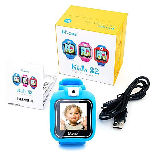 Icore Smart Watch For Kids | Kids Smart Watch With Games Gifts For 7 Year Old Boys | Touch Screen Gizmo Watch Selfie-Camera Video Watches Age For Boys Ages 5-7 Birthday Gifts (Blue) #TOP7