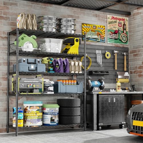 Image of ROOMTEC 5-Tier Wire Shelving Unit,45 inch W*20 inch D*72 inch H,Max Load 2000LBS