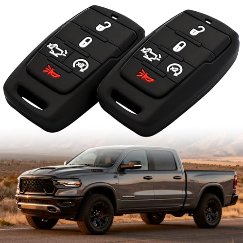 LINOAH for RAM 1500 Key Fob Cover | for RAM 1500 Accessories…
