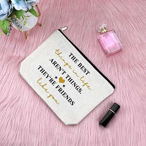 Friendship Gifts for Women Makeup Bag Best Friend Gift Encouragement Presents for Teen Cosmetic Bag Sister Presents From Sister Graduation Keepsake for Her Travel Cosmetic Pouch Birthday Christmas3
