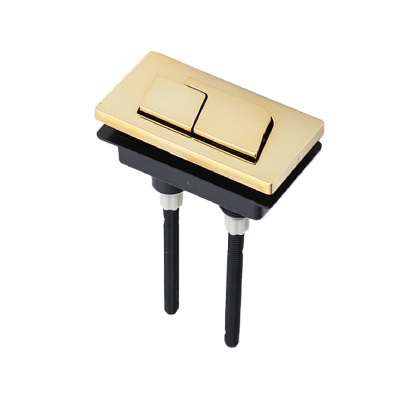Dual Flush Toilet Tank Button Water Tank Flush Switch Replacement Toilet Accessories for Home, Office, Hotel(B4 Rectangle)