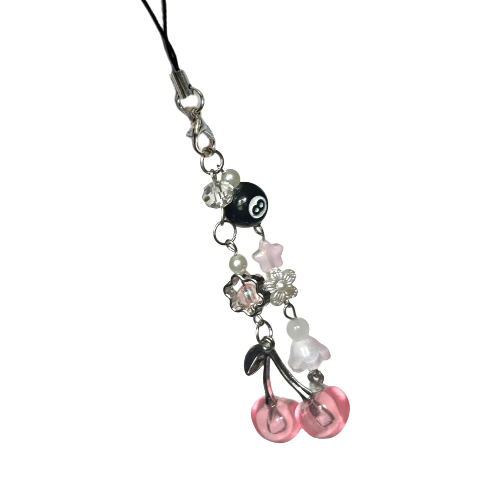 NEWFT Trendy Alloy Fruit Jellyfish Phone Lanyard Compact Decorative Charm Jewelry For Electronics Accessories