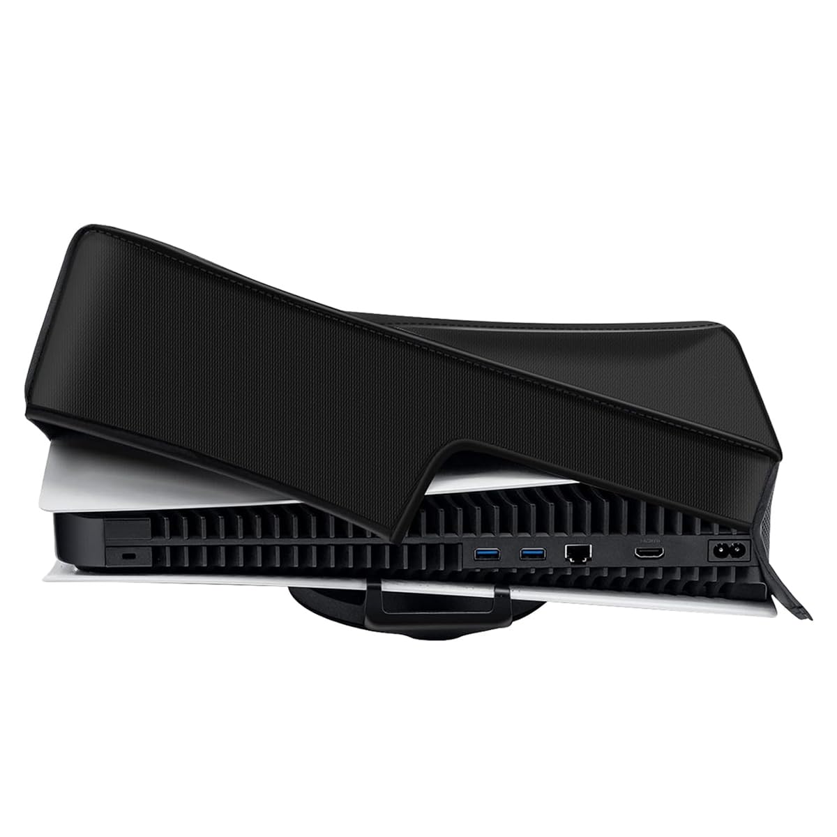 Funda Protectora Impermeable Horizontal Negra para Consola de Juegos PS5
