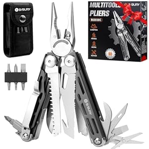 BIBURY Multitool, 19-in-1 roestvrij...