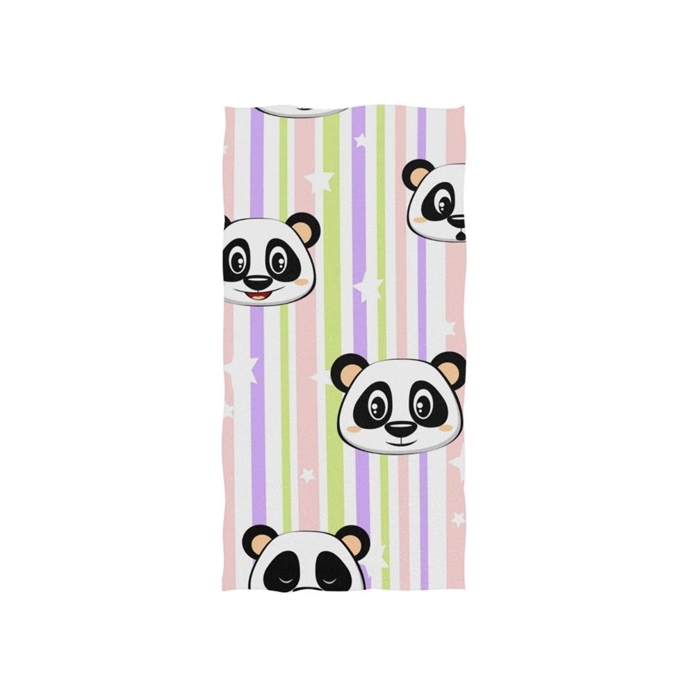 Cotton Hand Towel Cute Panda Stars Soft Bath Towel for Hotel Face Gym Spa