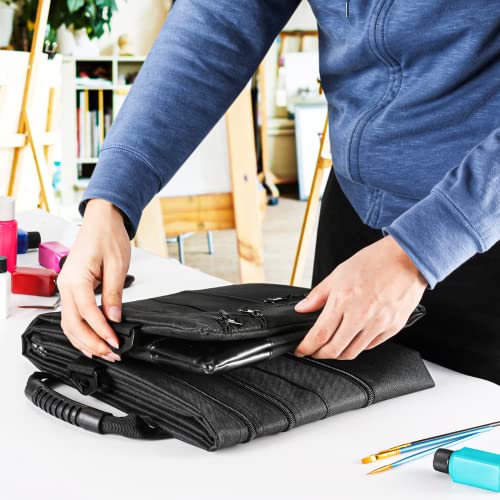 Nicpro Light Weight Art Portfolio Bag, 18X24 Black Art Canvas Portfolio Case With Detachable Shoulder Strap, Leather Corners, Carrying Storage Case For Artwork, Poster, Sketching, And Drawing #TOP5