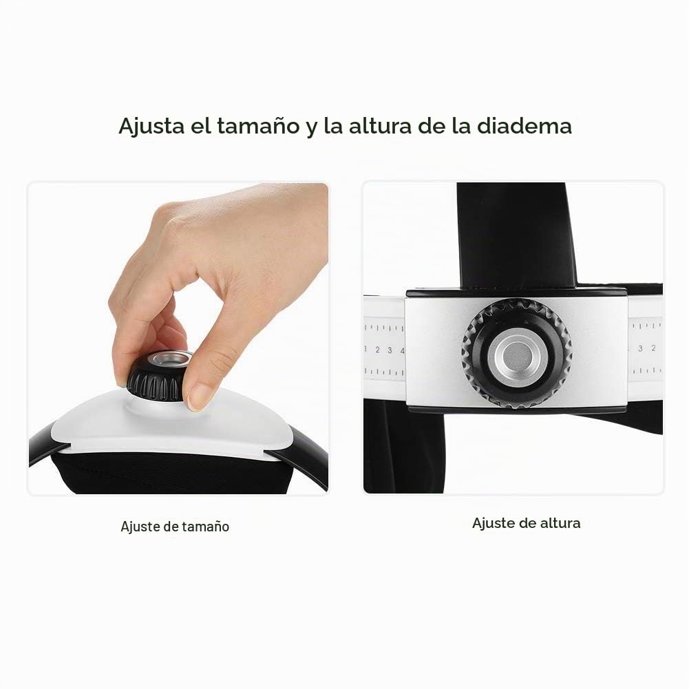 WOERD Masajeador Eléctrico De Casco De Masaje, Multi-direccional De La Vibración Neumática Inteligente con Sendación De Presión como Dedos Alivio Estrés
