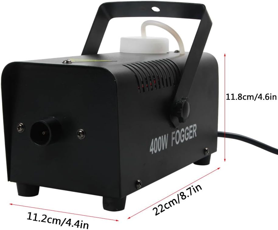Mini Portable Remote 400W Fog Machine Home Party Show Smoke Fogger Stage Equipment W400 (NO LED)