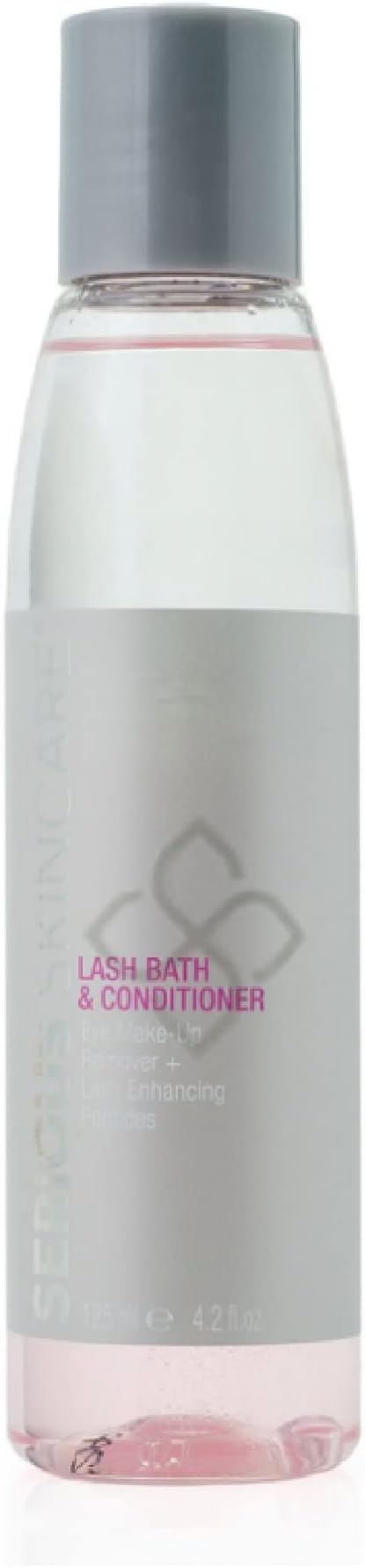 Serious Skincare Lash Bath & Conditioner - Double Action Eye Makeup Remover - Oil Free - Enhancing Peptides Promotes Eyelash Growth - Clover Flower - Effortlessly Removes Waterproof Mascara - 4 oz.