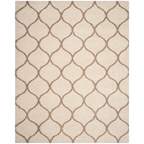 Image of Handwoven Microfibre 3D Rug for Living Room (Ivory & Beige Moroccan, 15 X 20 Feet, Microfibre)