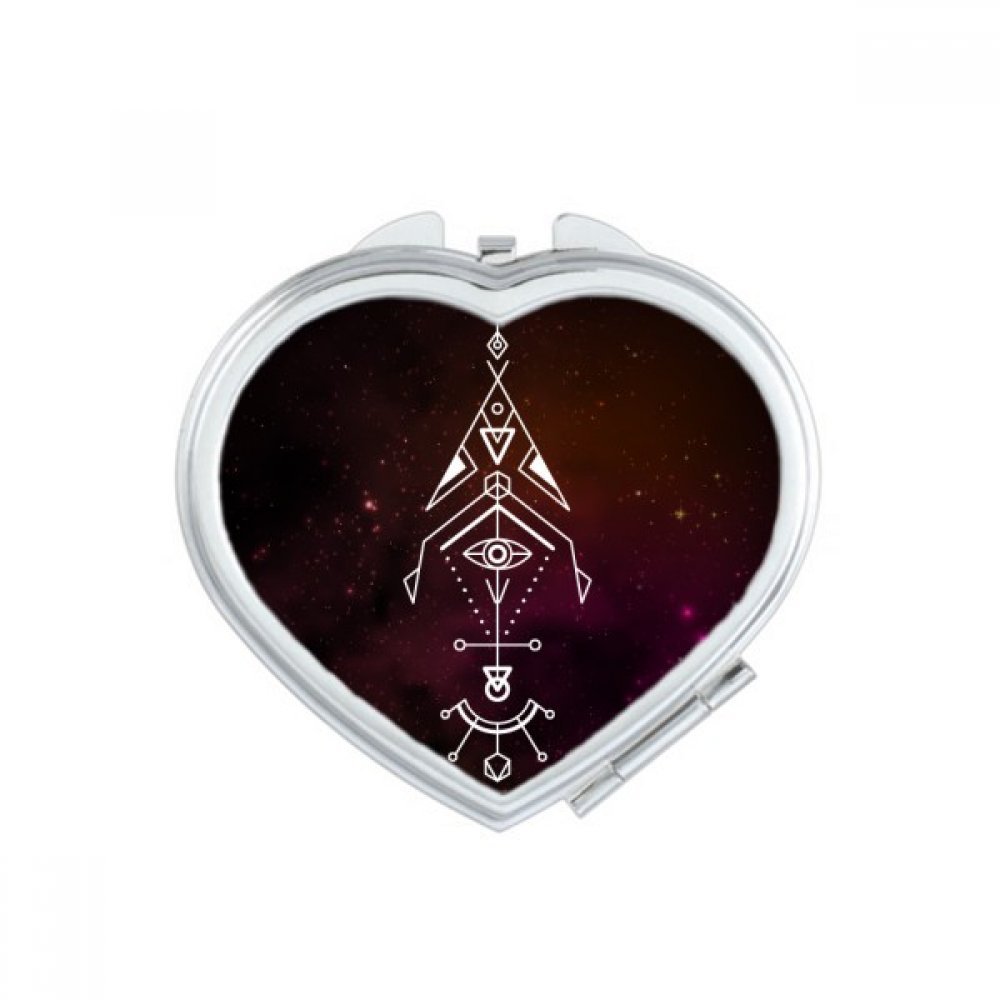 Miroir de poche alien pour éviter le maquillage qui coule en voyage