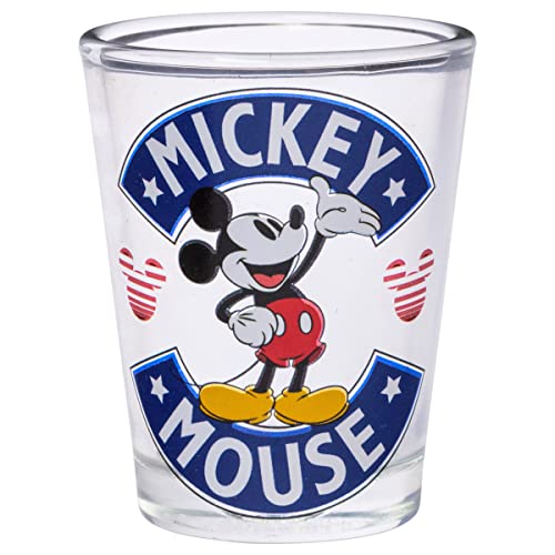 Silver Buffalo Disney Classic Mickey Mouse 4 Pack Mini Glasses, 1.5 Ounces #TOP4