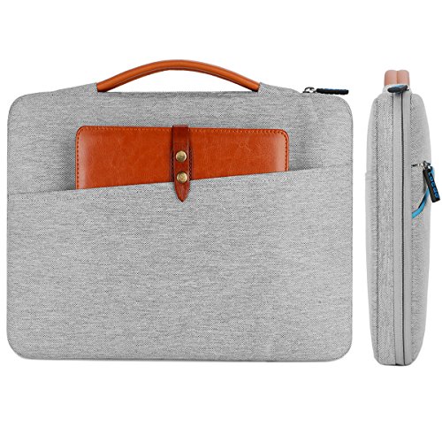 Lacdo 360° Protective Laptop Sleeve Case Computer Bag For 15.6 Inch Acer Aspire 5 E 15, Predator, Flagship, Dell Inspiron, Asus Tuf Fx505, Asus Vivobook, Hp Pavilion, Lenovo Ideapad, Chromebook, Gray #TOP6