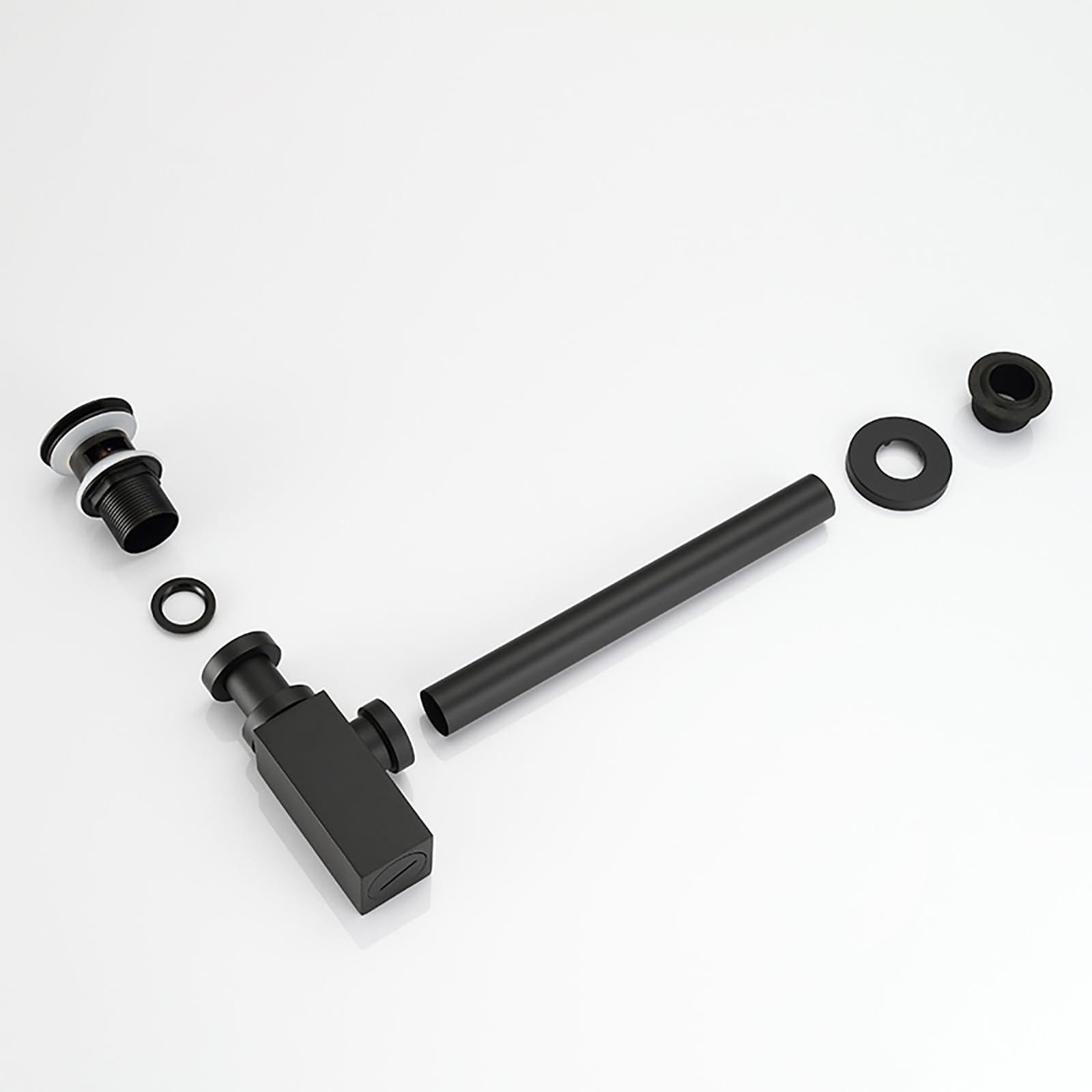 Sifón Fregadero Cocina Con Rebosadero,Válvula Click Clack,Antiolor Antiobstrucción Sifon Lavabo Para Lavabo 1 1/4"