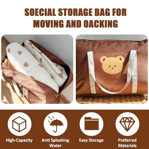 Travel Duffel Bag Large Capacity Sports Tote Gym Bag, Lightweight Foldable Shoulder Weekender Overnight Bag for Women4