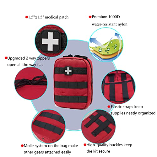 Carlebben SEMTMSRD Emt Pouch Molle Ifak Pouch Tactical Molle Medical First Aid Kit Utility Pouch thumb #5