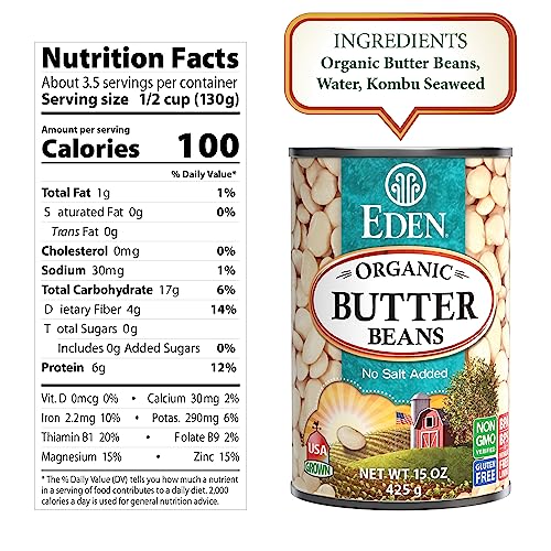 Eden 23494 Organic Butter Beans, thumb #1