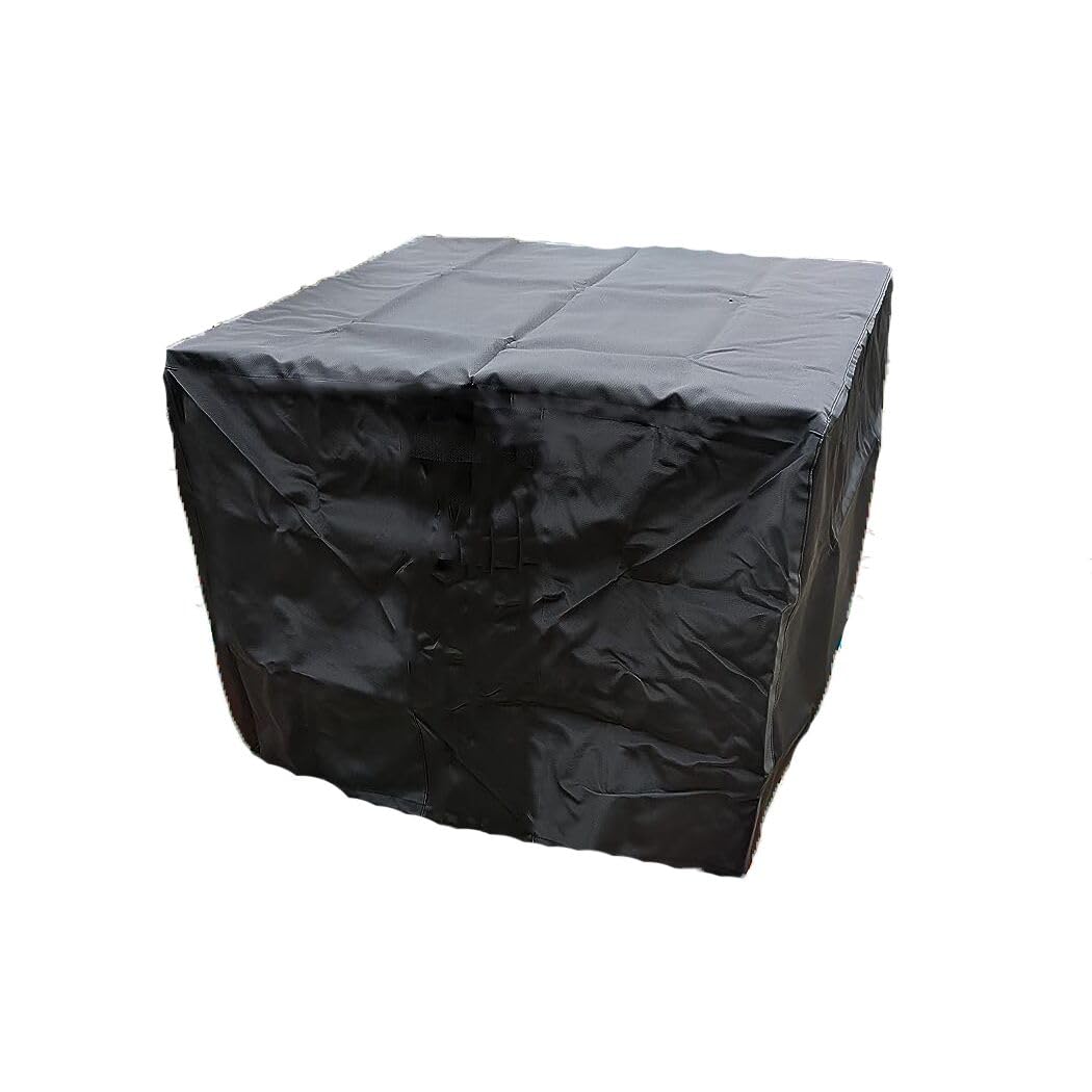 J&C Patio Furniture Covers Waterproof Outdoor Furniture Covers Lawn 420D Table Set Cover Patio Furniture Set Cover Dustproof Small Outdoor Patio Table Cover (63x63x31in)