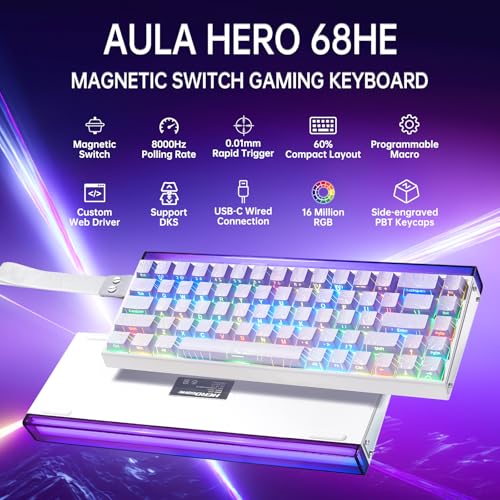 Teclado Gamer HERO 68 HE Conectividad USB-C 60% miniatura 2