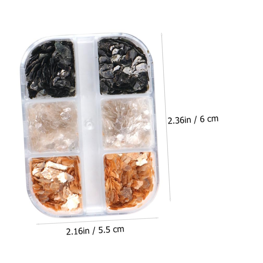 3 Set Decorazioni Per Unghie Glitterate Mica Per Manicure Femminile Eleganti E Pratiche Per Salon E Feste 5 Scatole*3