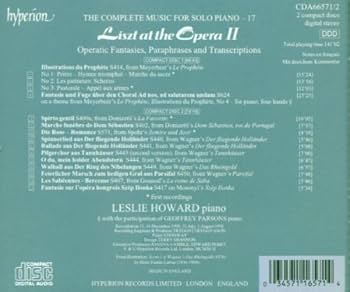 Franz Liszt, Leslie Howard - Liszt at the Opera II - Amazon