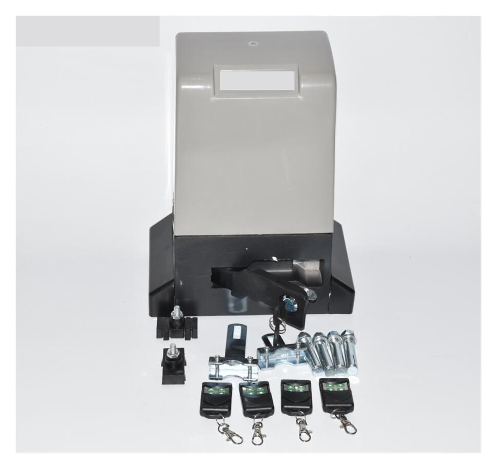 Intensywne użytkowanie Fabryczny dom 1200kg/1500kg Zestaw automatycznego elektrycznego otwierania bramy przesuwnej, 4 zdalne, szyny nylonowe 4m/5m(KIT 12)