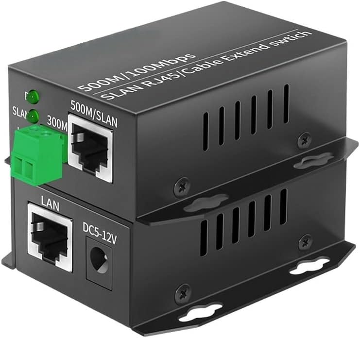 Ethernet Over Coax EOC Converter Power Data Transmission 500M IP Extender Over Twisted for Upgrading Analog to IP Surveillance System