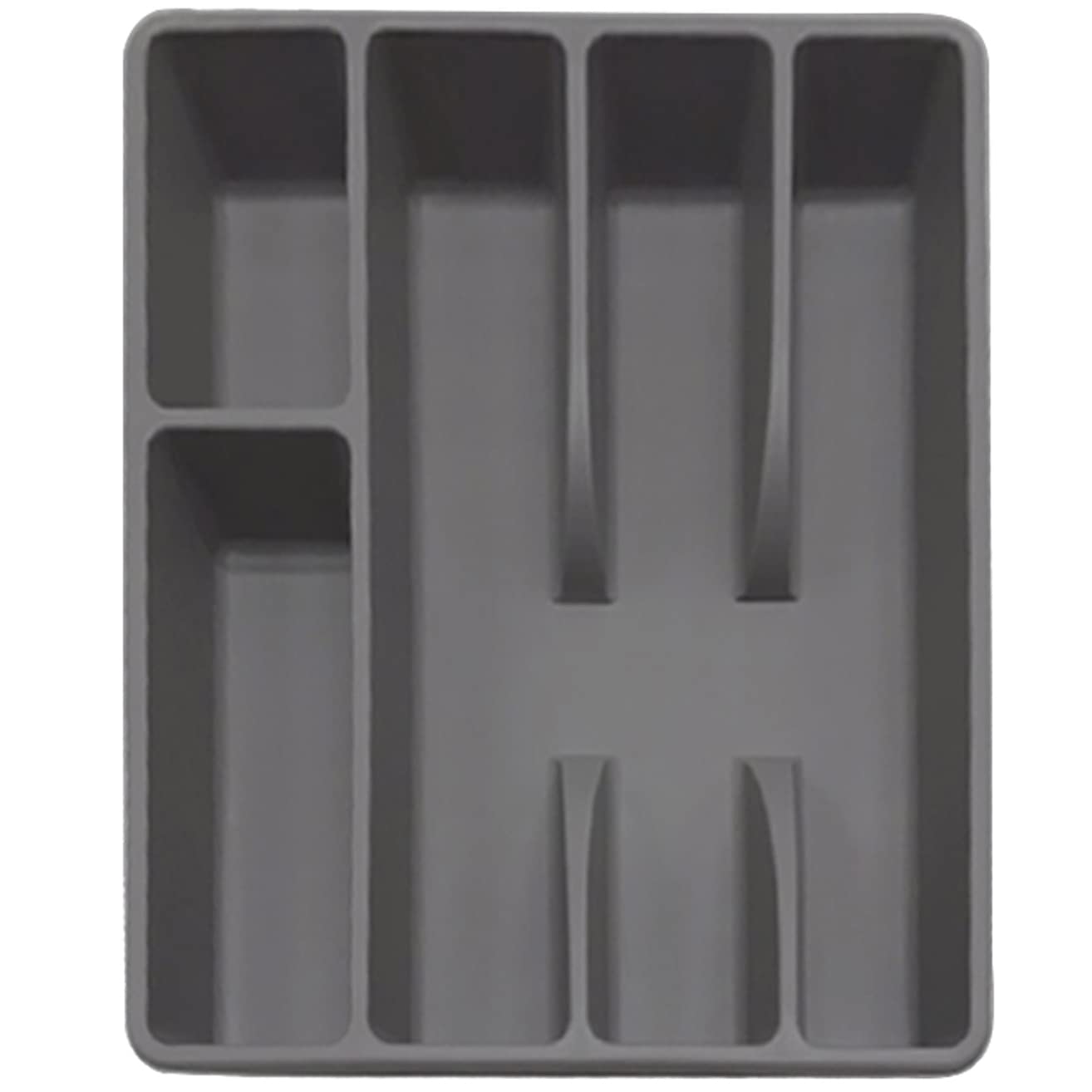 Generisch Dieser Besteckkasten im Schubladenformat (2er-Pack) – Küchenorganisation/Silberbesteckaufbewahrung, Besteckablage, Schubladenablage für Messer, Gabeln und Löffel mit 4 Fächern