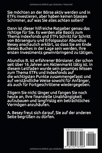 ETFs für Einsteiger: 31 bewährte Anlagestrategien, wie Sie sich mit ETFs und Indexfonds ein passives Einkommen aufbauen und finanziell frei werden. Ein Leitfaden für Anfänger zum Vermögensaufbau.
