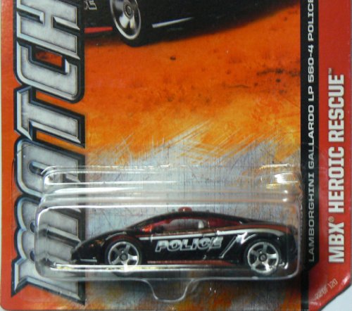 Matchbox 2012 Lambo Gallardo LP 56-0-4 Police DIE-CAST CAR miniatura 2