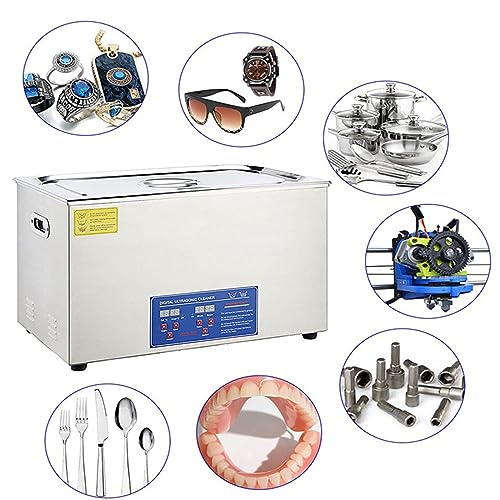 Pulitore ad ultrasuoni commerciale, macchina per la pulizia dei dischi in vinile ad ultrasuoni da 6L, rondella del disco, pulisce 1-6 dischi in vinile una volta, 40KHz 180W