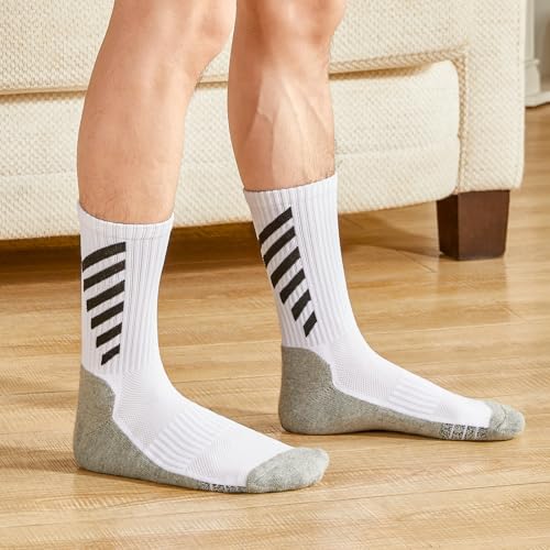 Compression and Cushioned Running Socks, Anti-Blister, Moisture-Wicking Sports Socks for Hiking, Basketball2