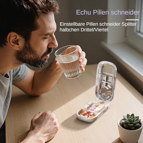 Séparateur de pilules et petit comprimé pour coupe précise de médicament