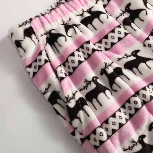 Flannel Pajama Pants Women Christmas Style Cute Pj Bottoms with Pockets - image 5