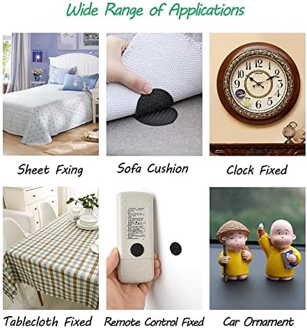400Pcs Self Adhesive Dots,200 Pairs Hook and Loop Self,10mm Hook and Loop Dots Double Sided Sticky Pads,Loop Self Adhesive Dots Tapes White,for Home, School, Office