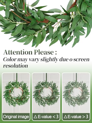 Image of ANPHSIN Fake Vines Greenery Garland, 3 Packs, Total 16.5ft