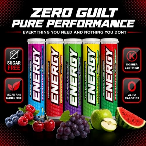 Image of Xero Picks Energy Caffeine Flavored Toothpicks B12 for Focus & B6, 60 Picks (Pack of 10) (Variety Pack) Sugar-Free Alternative to Energy Mints & Gum - Kosher