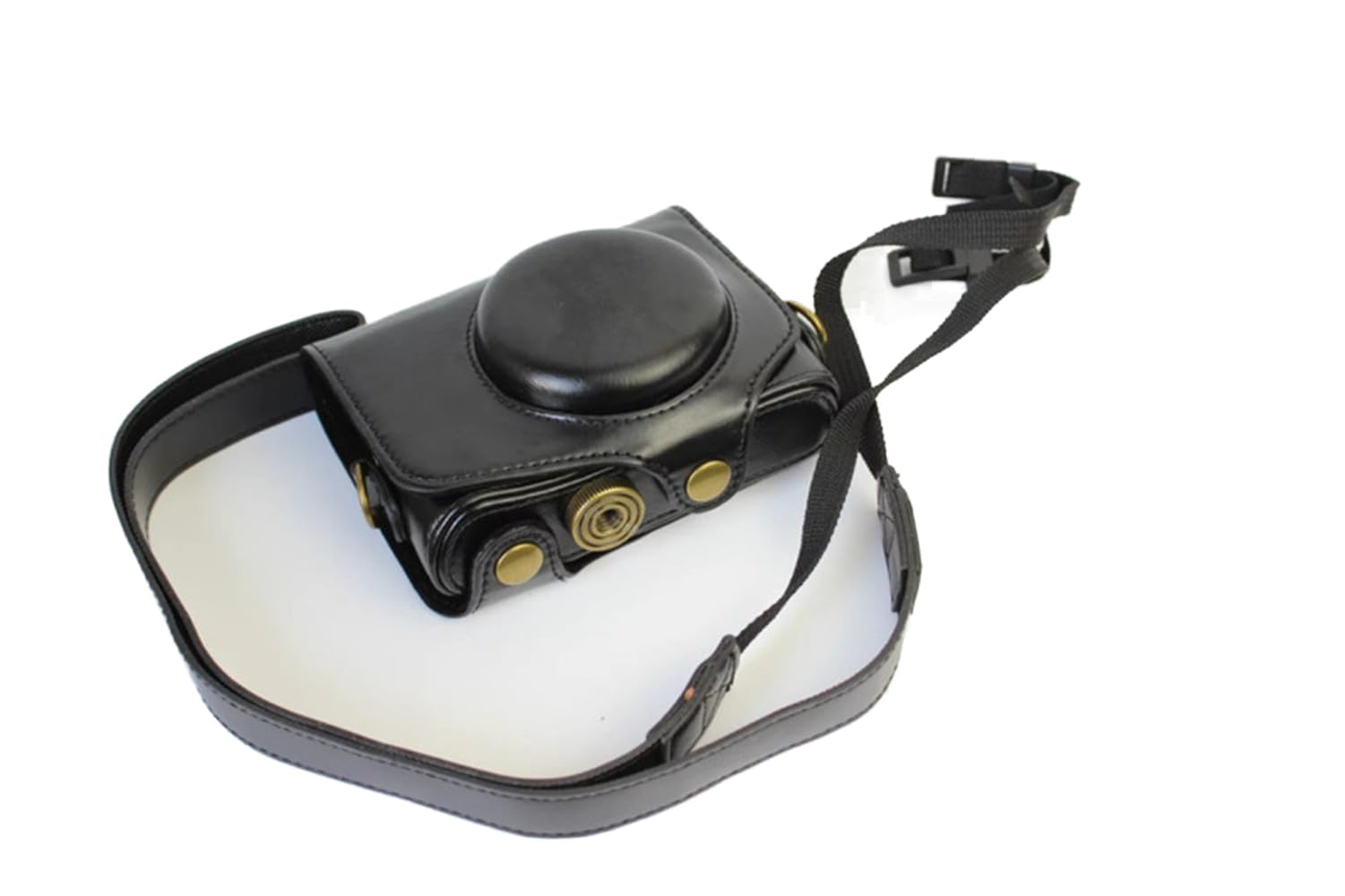 SKEIDO Holster Camera Case for Canon PowerShot SX740 SX730 SX720 HS Full Body Camera PU Leather Case Bag with Strap (Black)