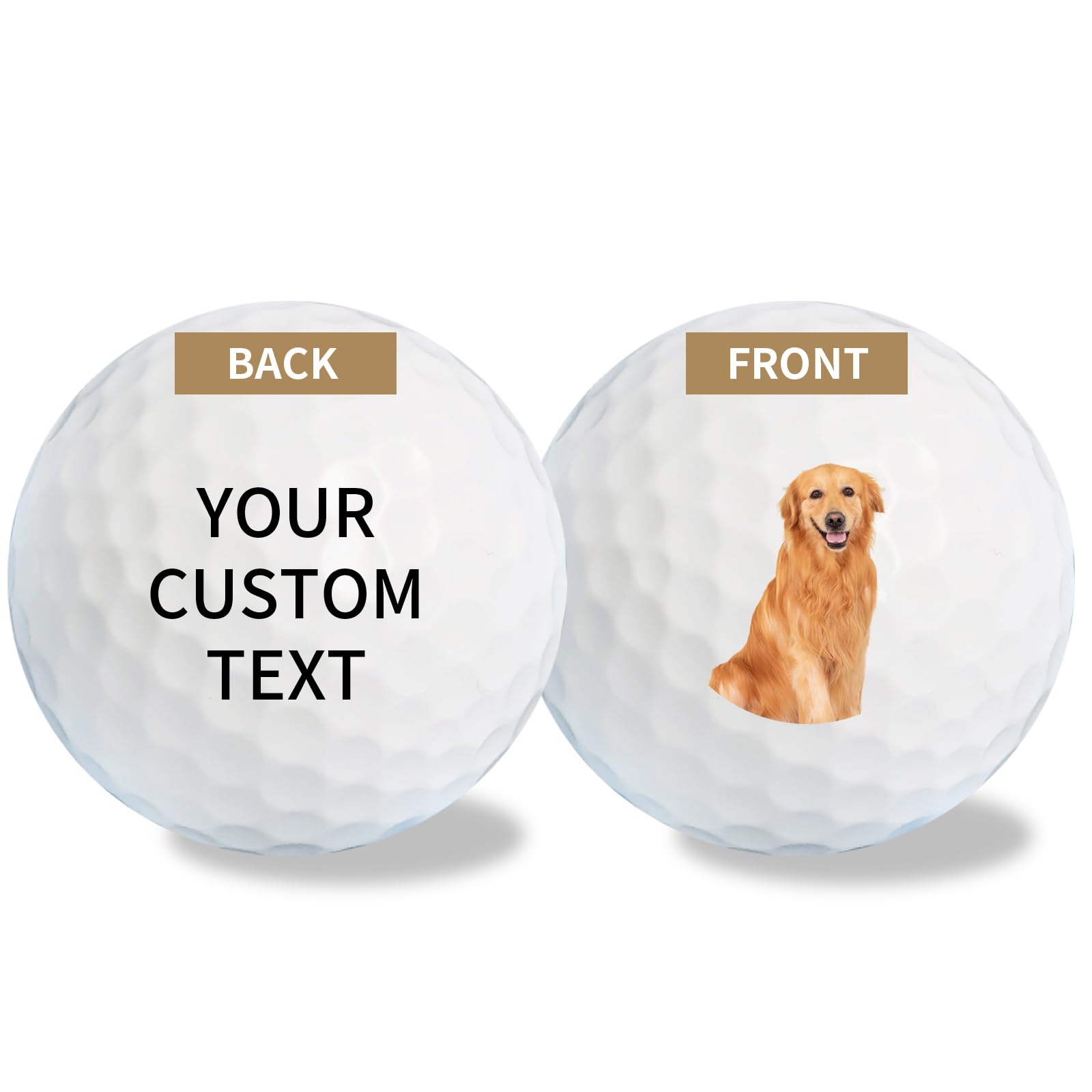 Personalized Custom Golf Balls, Funny Text, Unique Groom's Gift for Guys, Retirement Gift for Grandpa, Photo Golf Balls