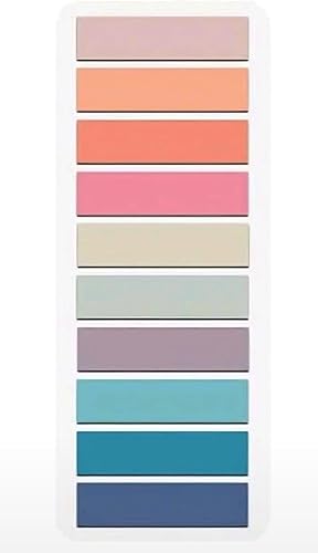 Pastel Book Tabs, Multicolor Page Markers, 8cm x 16cm, Writeable Sticky Notes for Books and Planners (D)
