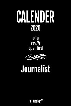 Calendar 2020 for Journalists / Journalist Weekly Planner / Diary / Journal for the whole year. Space for Notes, Journal Writing, Event Planning, Quotes and Memories