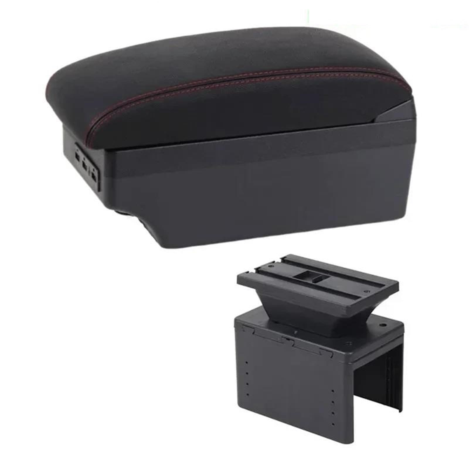 Dtsgcx E1 Red Line For Hyundai I20 2021-2024 Car Armrest Interior Modification Center Storage Box Retrofit Parts(E1 Red Line)