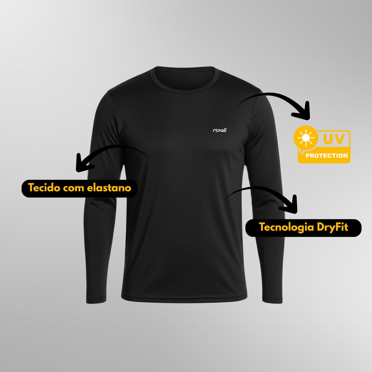 Camiseta Camisa Térmica Masculina Proteção Solar Uv 50+ Manga Longa Dry Fit em promoção! Veja a oferta e mais achadinhos de Moda praia 8 Hoje é o melhor dia para comprar Camiseta Camisa Térmica Masculina Proteção Solar Uv 50+ Manga Longa Dry Fit com aquele preço maroto! Promoção! Aproveite a oferta! 8